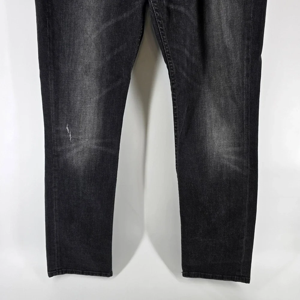 Levi's 511 Slim Fit‎ Jeans Mens 38x32 Black Faded Denim Stretch Pants
